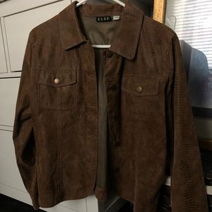 ELCC new with tags brown button up jacket